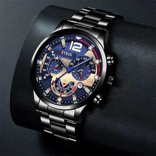 Relógios De Aço Inoxidável Luxo Quartz - Inova Alfa