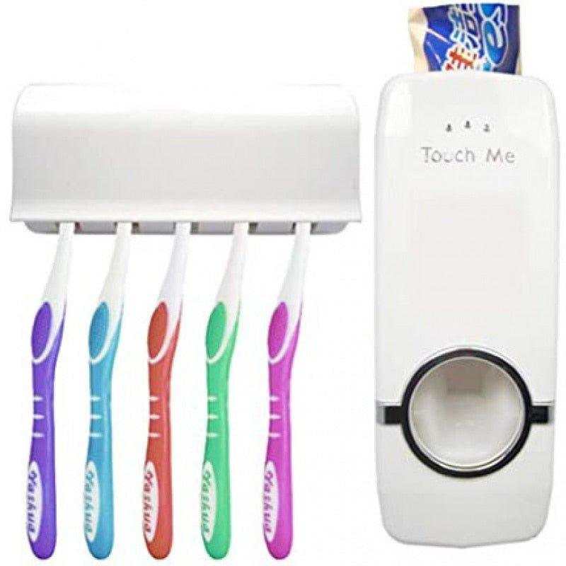 Dispensador de pasta de dente e porta-escovas. - Drop-Alfa